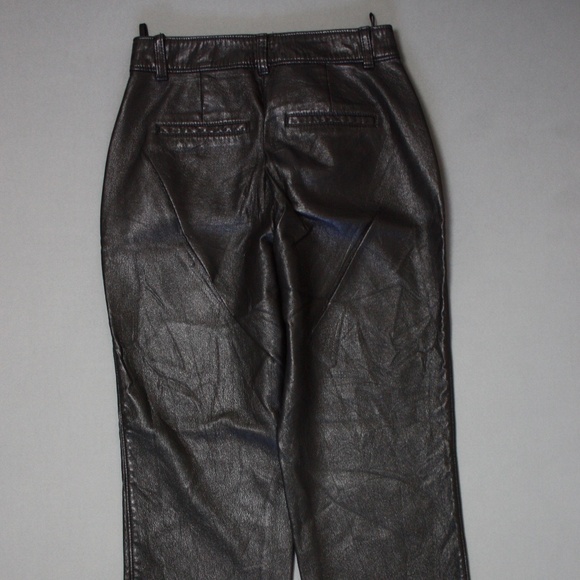 Womens Synthetic Leather Pants - Picture 2 of 5